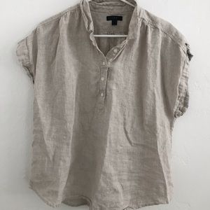 J Crew 100% linen blouse